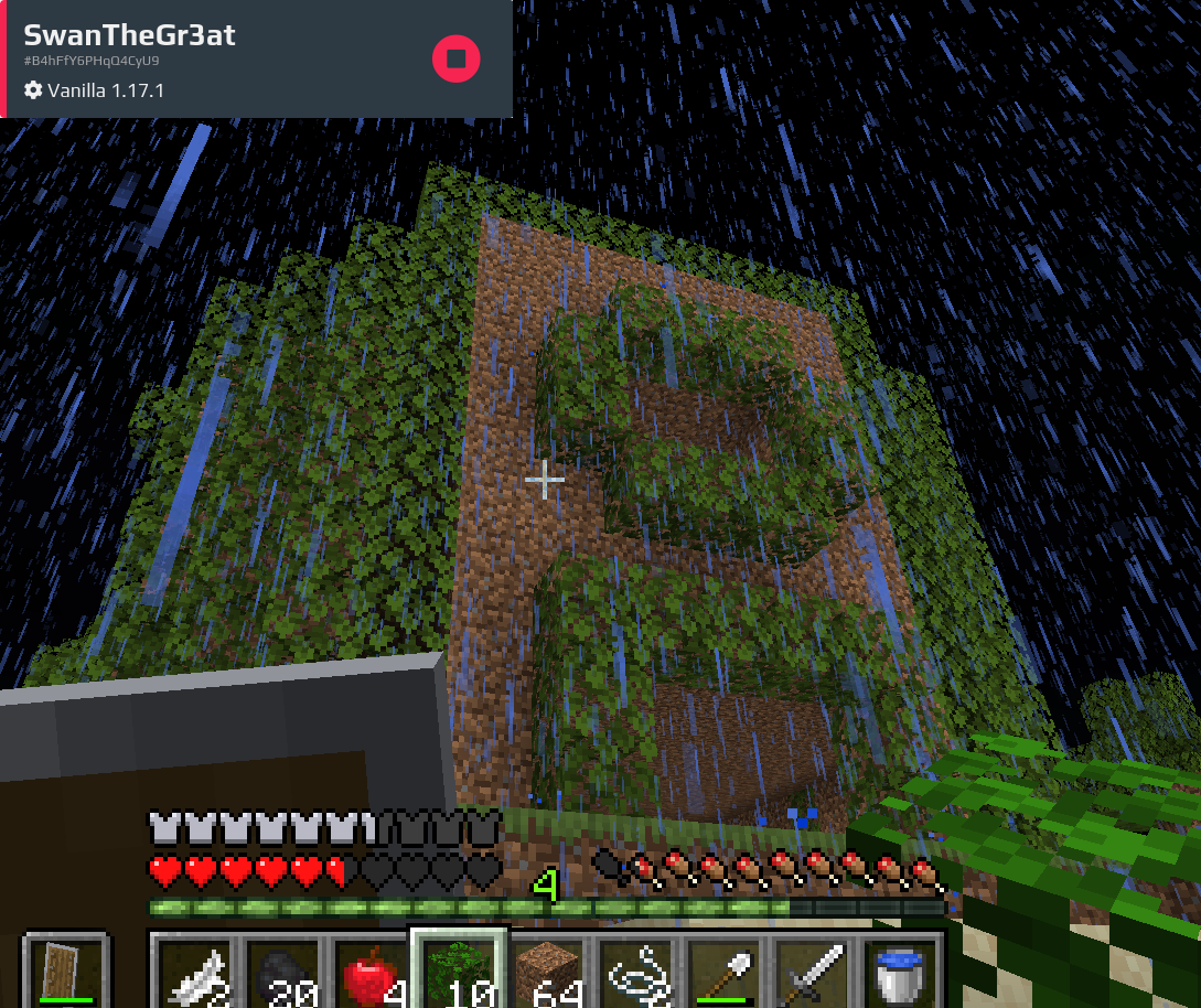 A screeenshot of our minecraft base